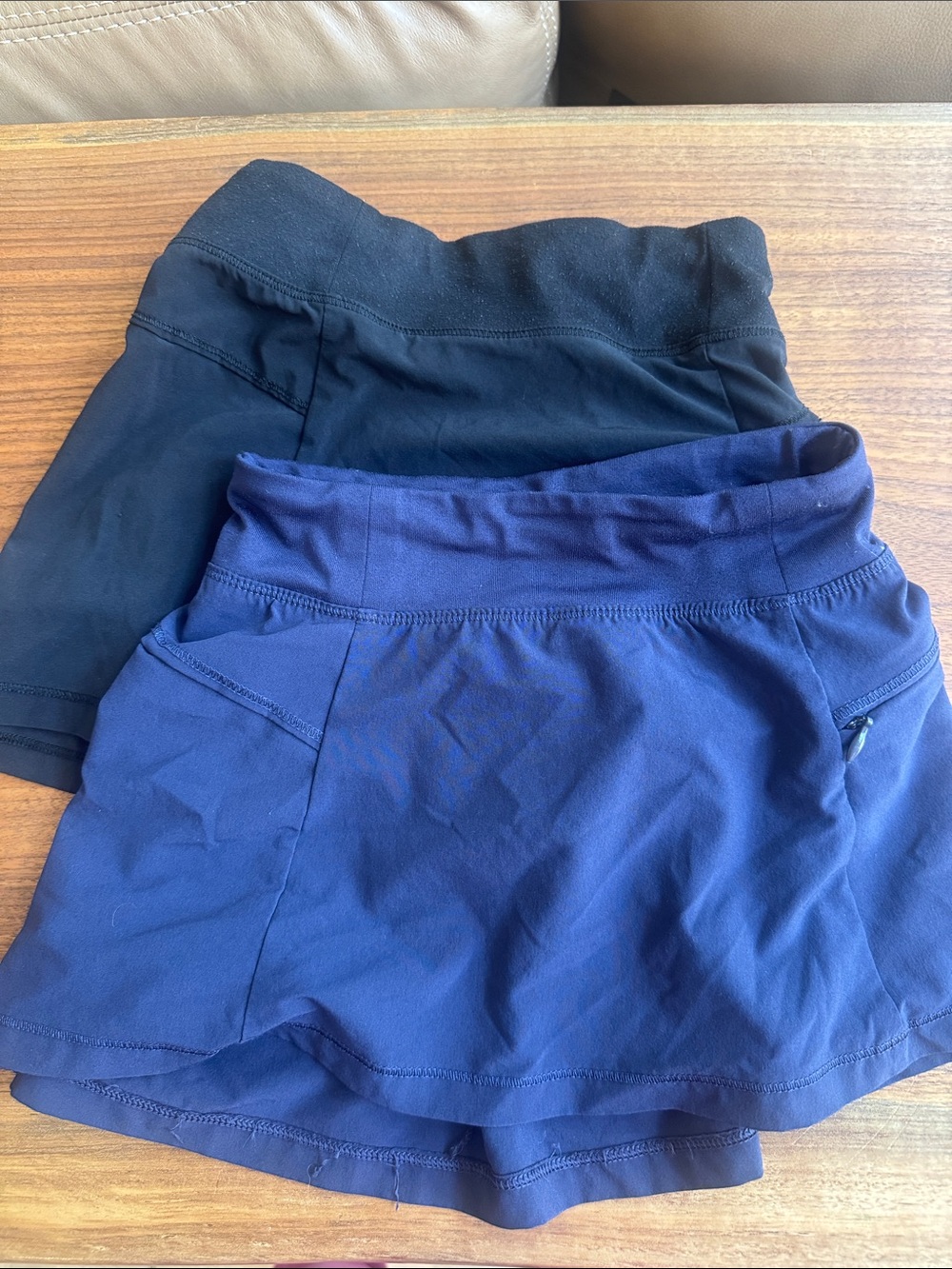 all in motion Girls Athletic Skort Set in Black and Navy
